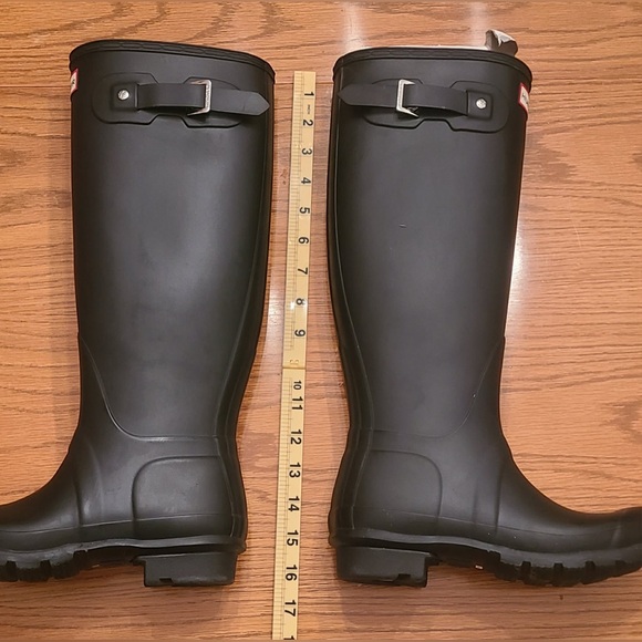 💵NEW💵 Hunter Classic Original Tall Black Waterproof Boots SIZE 5 WITHOUT BOX - Picture 7 of 10